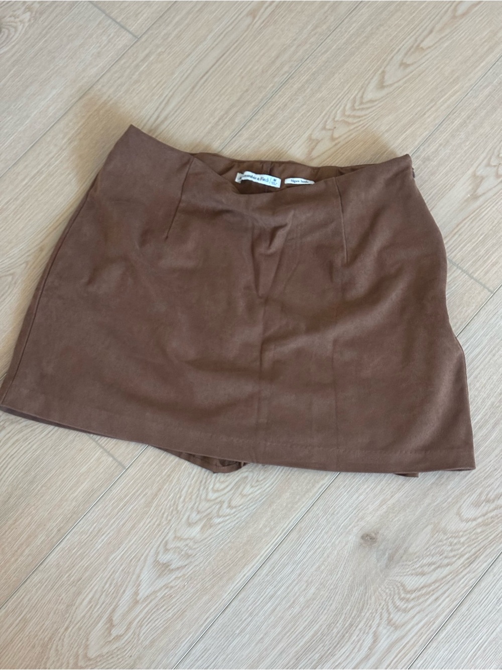 Abercrombie & Fitch Brown Women's Vegan Suede Mini Skirt